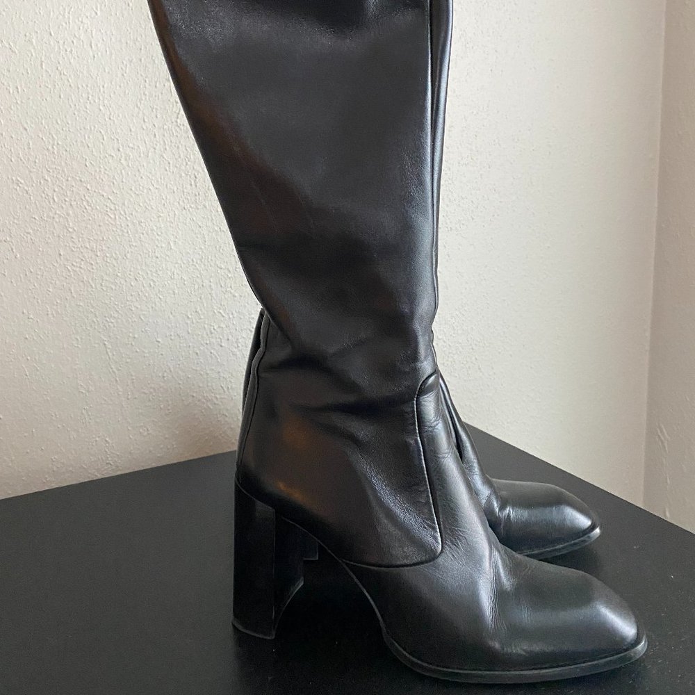ZARA Knee High Black Boots